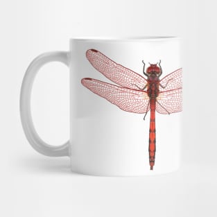 red dragonfly Mug